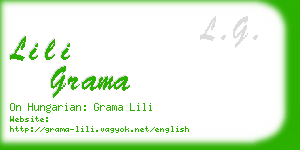 lili grama business card